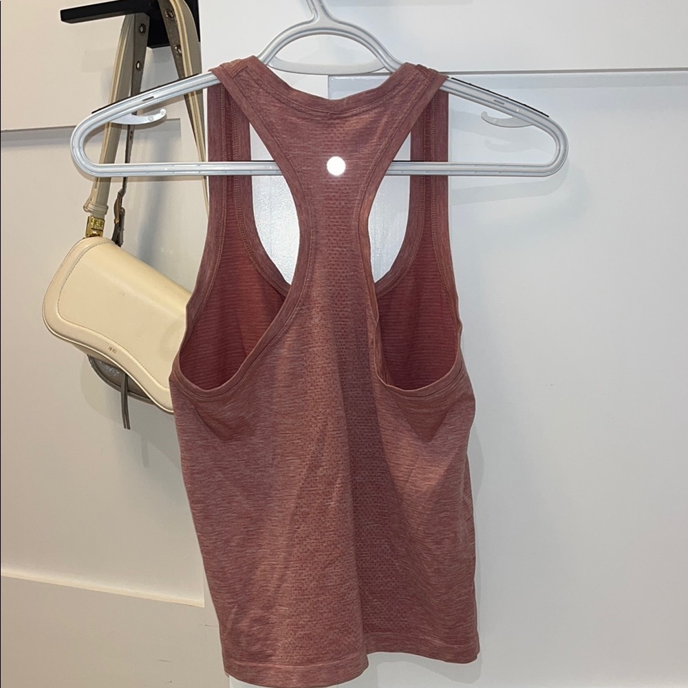 Lululemon Racerback Cropped Pink Tank - Picture 2 of 2